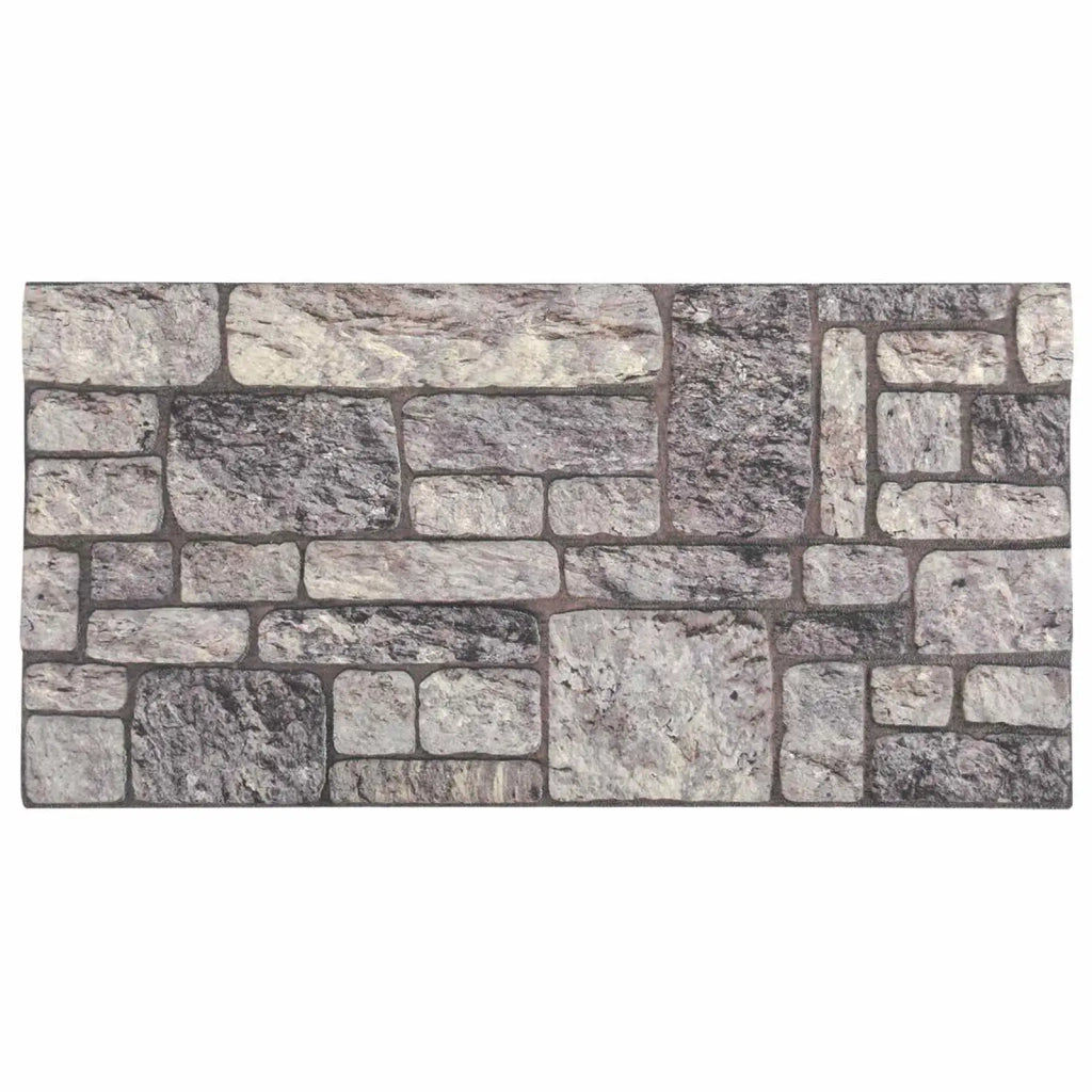 Pannelli da parete 10 pz 100 x 50 cm Grigio e Bianco 42046097