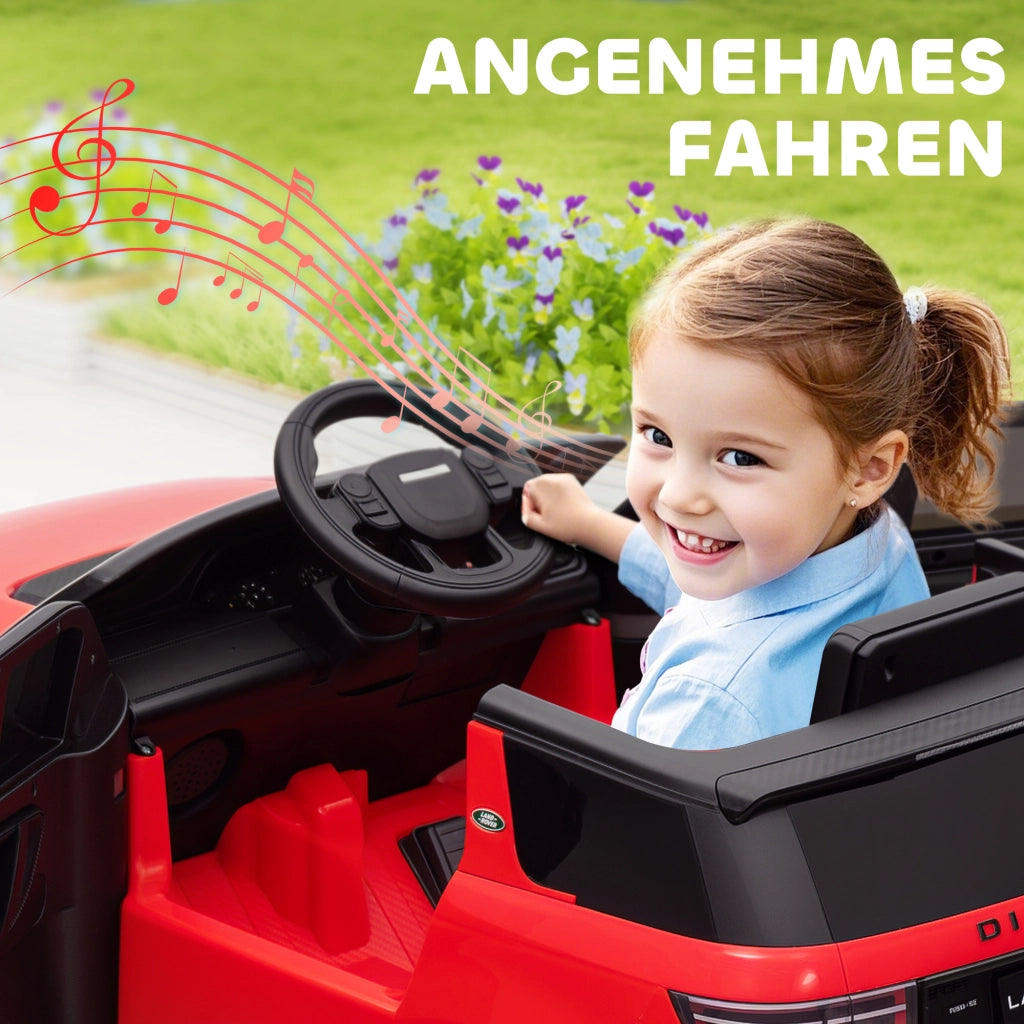 Auto elettrica per bambini con telecomando ¨C zephmum ¨C 12V, LED, rosso