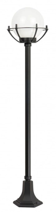Lampione giardino 152cm sfera 20cm E27 nero IP43 SU-MA