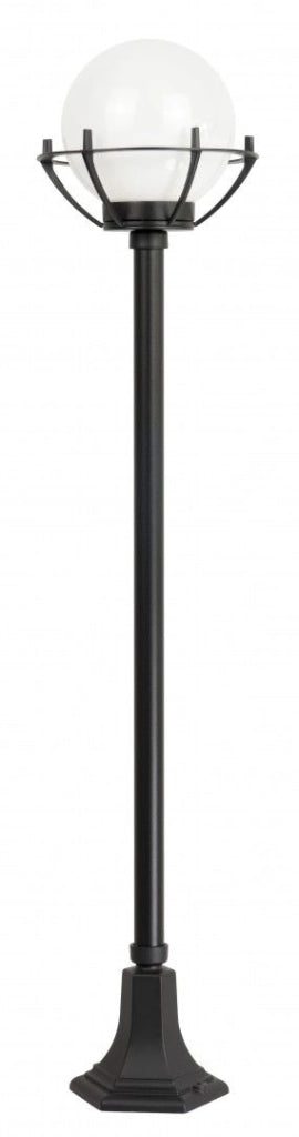 Lampione giardino 152cm sfera 20cm E27 nero IP43 SU-MA