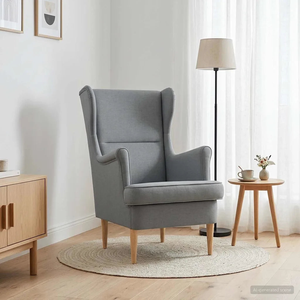 poltrona Grigio chiaro Tessuto 42029855