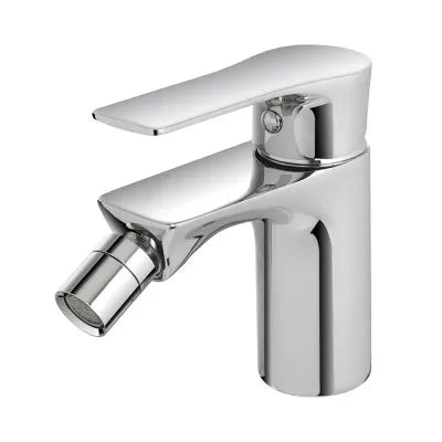 Set miscelatori lavabo bidet e doccia Flat con piletta click clack
