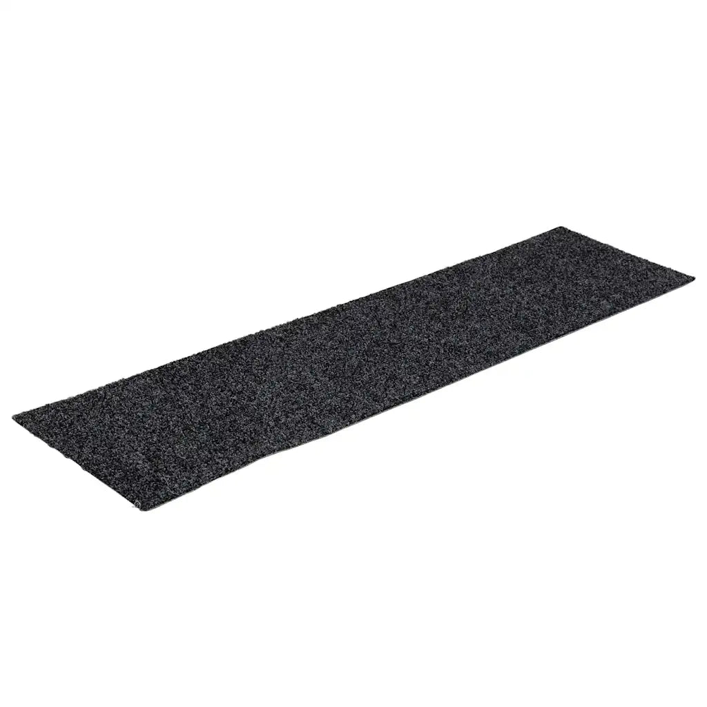 Tappetini per scale autoadesivi 30 pz 76x20 cm Grigio Scuro Rettangolari 3365722