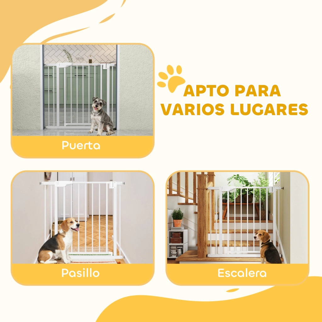 Barriera di Sicurezza per Bambini e Cani ¨C Minimal ¨C Bianco 76-88 cm