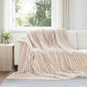 Coperte da Pile 6 pcs Beige 240 x 220 cm Panno 42016943