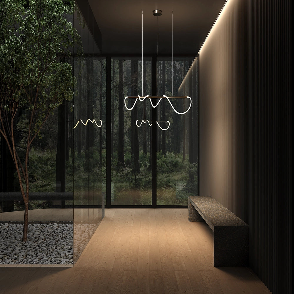 Lampada sospensione Maytoni Tau oro LED 30W 3000K