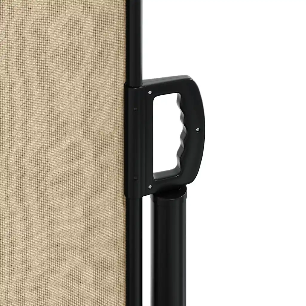 Tenda da Sole Laterale Retrattile-Tenda parasole per balcone per giardino Beige 160x600 cm