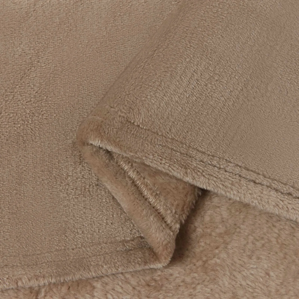 Coperte da Pile 6 pz Cammello 150 x 200 cm Panno