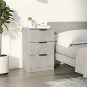 Comodino-Tavolino da notte Grigio Cemento 40x36x65 cm