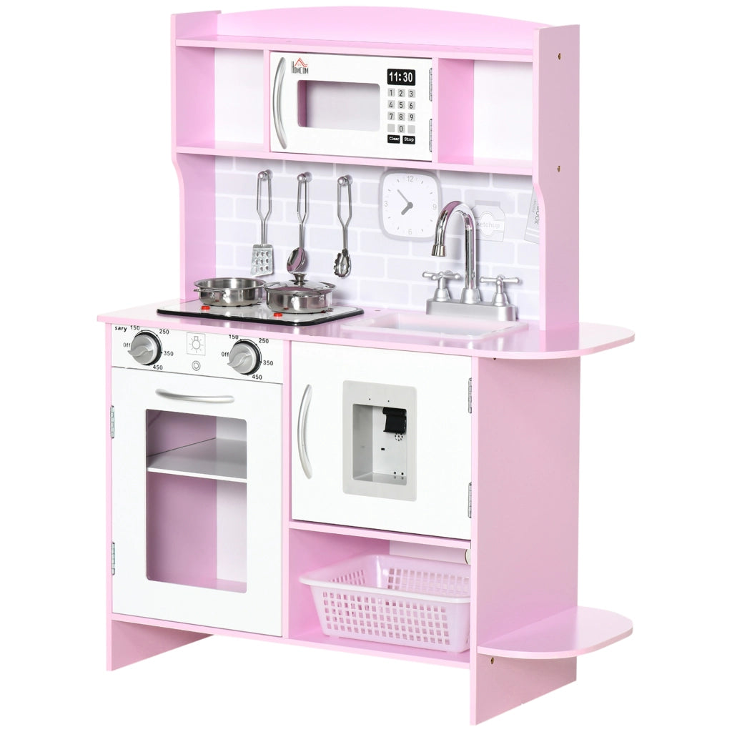 Casetta da Cucina per Bambini ¨C Minimal ¨C Rosa 70x29x90 cm