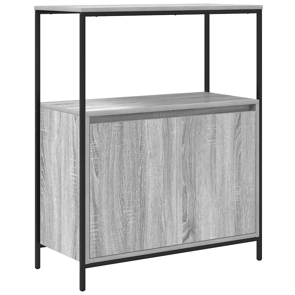 Mobile da Bagno con Ripiani Grigio Sonoma 76,5x35x95 cm 861920