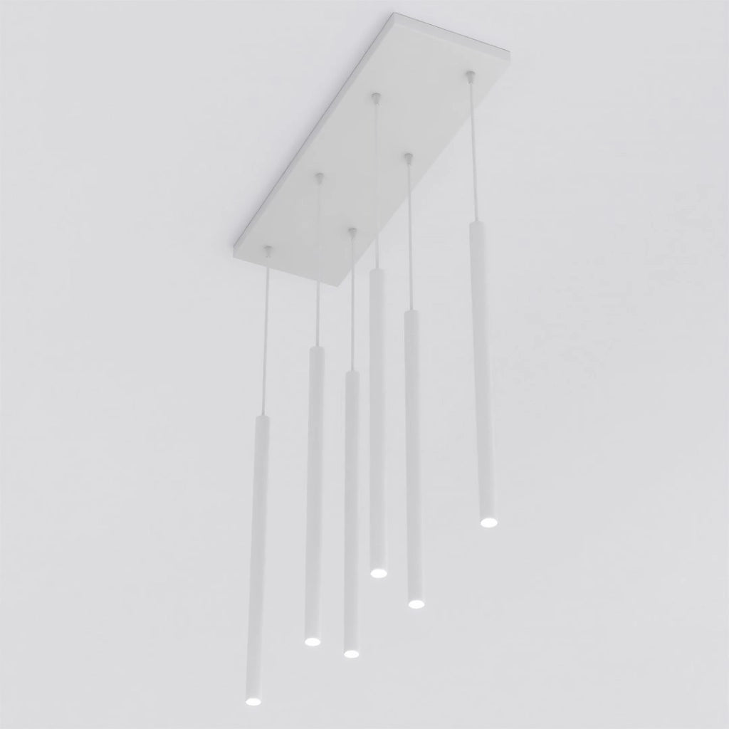 Lampada a sospensione SELTER 6xG9 grigio metallo Emibig