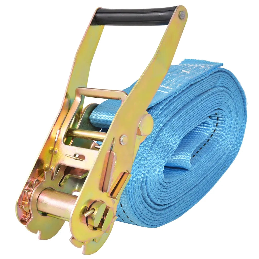 Cinghie d'Ancoraggio 4 pz a Cricchetto 4 T 8mx50mm Blu 142656