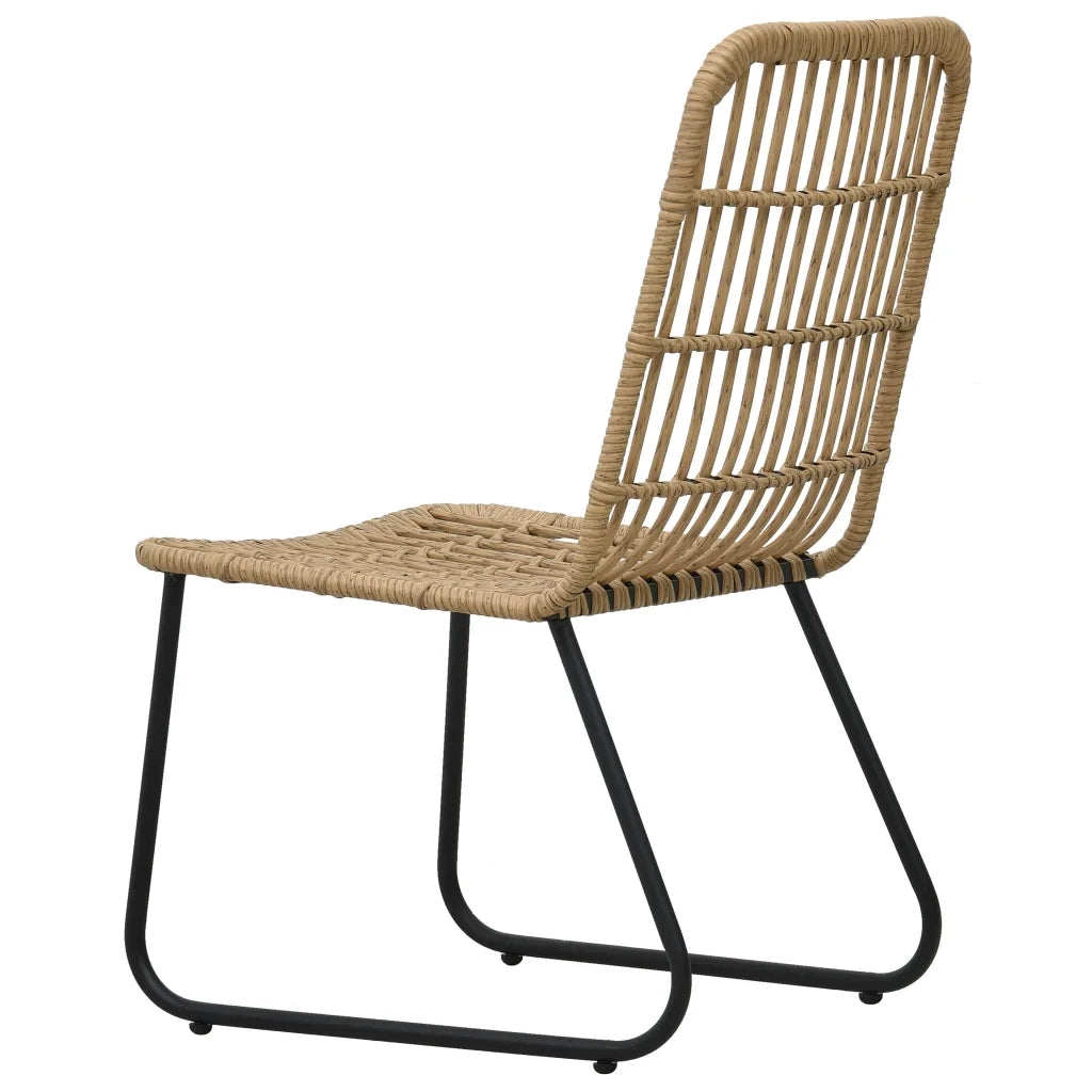 Set da Pranzo da Giardino 7 pz in Polyrattan e Vetro 3060240