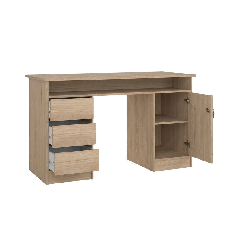 KIT SCRIVIANIA FUCTION PLUS 126X55X75 QUERCIA- 1,0 pz