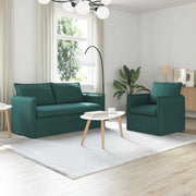 Set di divani 2 pcs Verde Scuro 156 x 82 x 85 cm Tessuto 3407570
