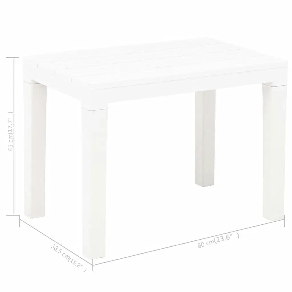Panchine da Giardino | Panca da Giardino 2 pz Bianco in Plastica