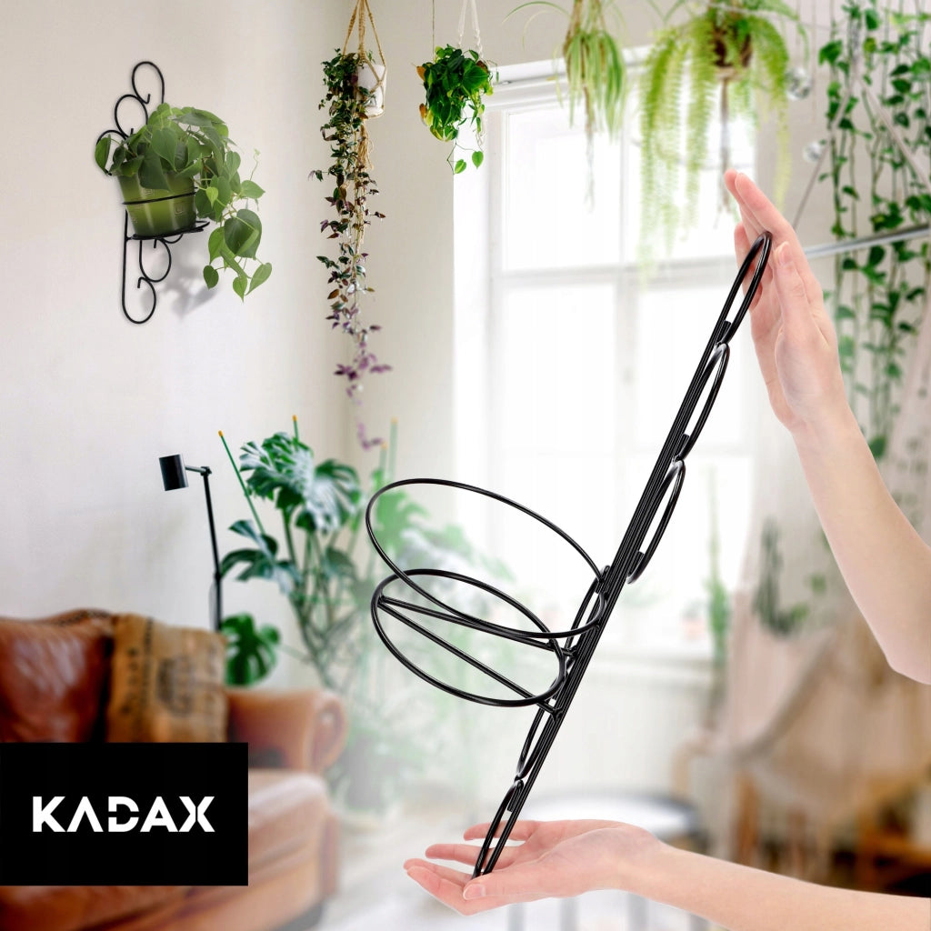 Supporto da parete in metallo KADAX per fiori, piante e vasi.