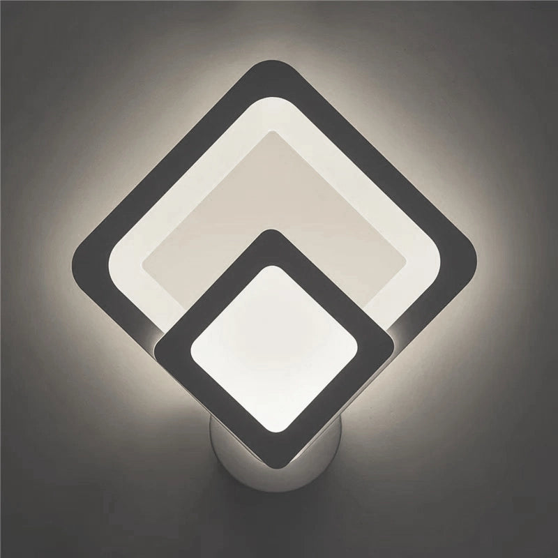Applique Lampada da parete per muro a LED 12W moderna Rombi Luce per interno