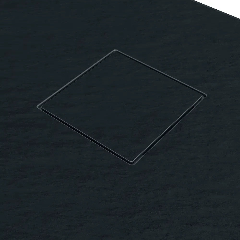 Piatto doccia 80x170 cm colore nero effetto pietra | Samos