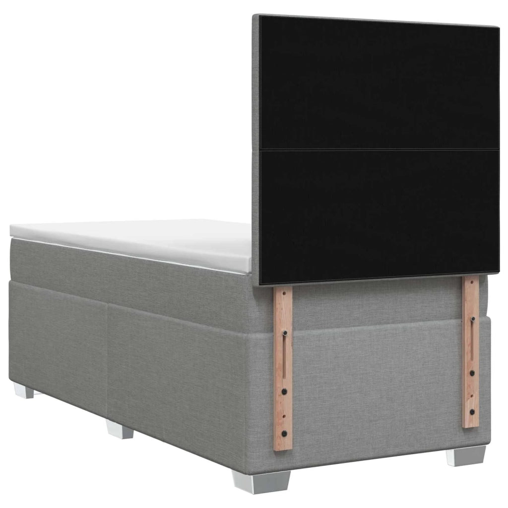 Letto box spring con materasso Grigio Chiaro 90 x 200 cm 3454782