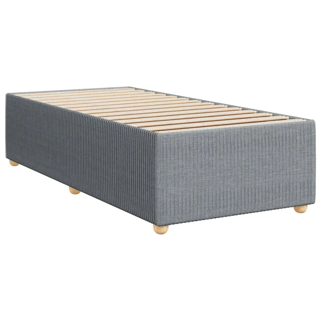 Letto box spring con materasso Grigio Chiaro 90 x 190 cm 3452820