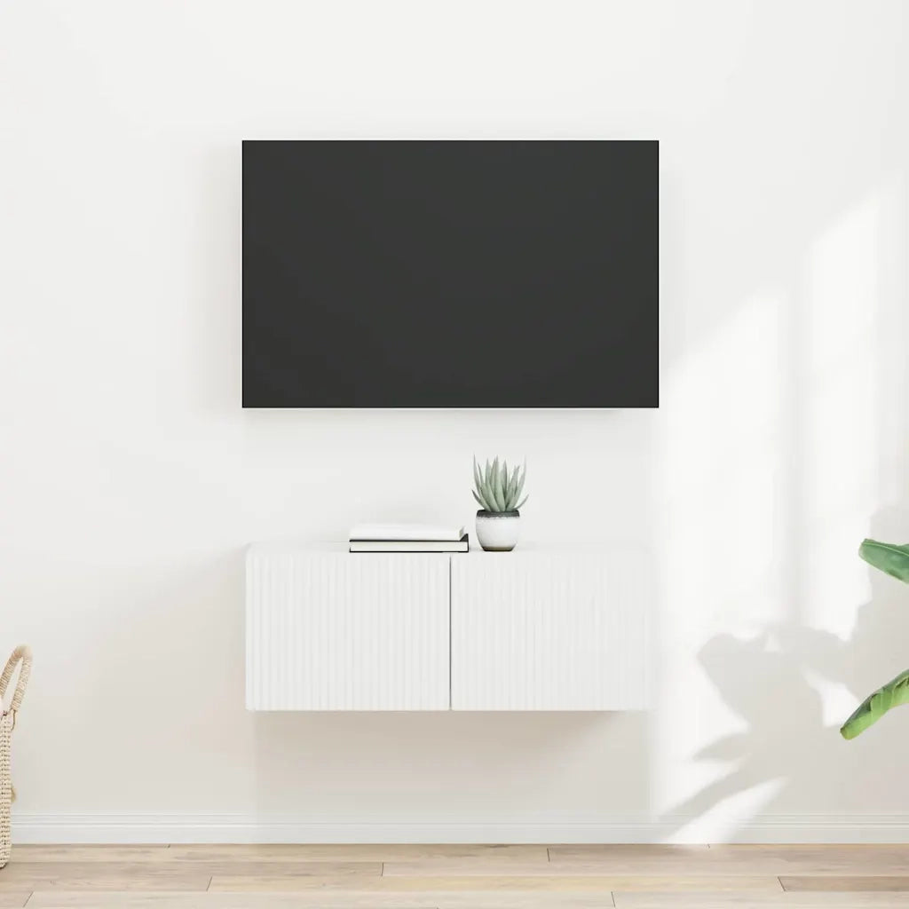 Mobile TV da parete 2 pz | Armadietto TV | Mobile Porta TV Bianco 39 x 31 x 29,5 cm