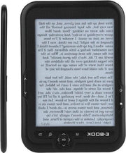 E-reader portatile acqua resistente con display a alta risoluzione 800 x 600 supporta 29 lingue - Nero - Lettore di e-book.