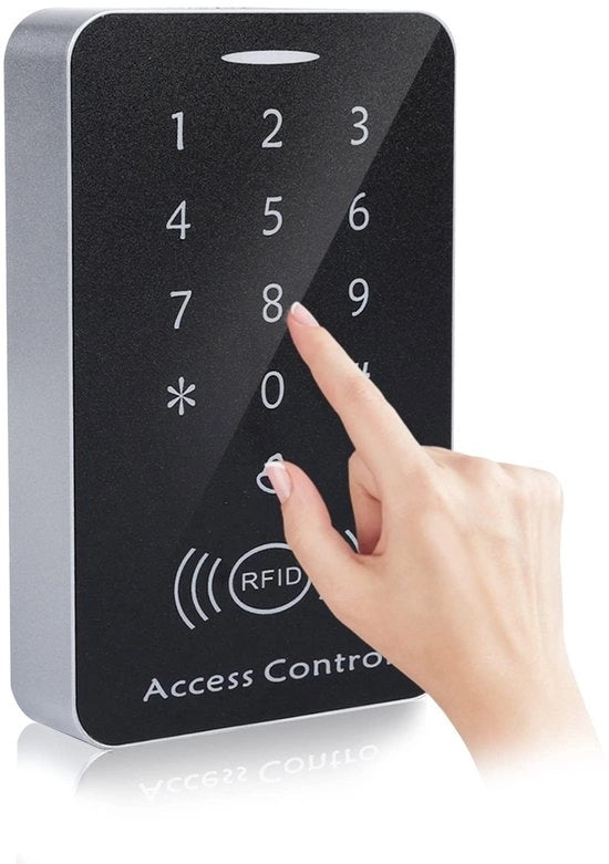Pannello di accesso RFID con password e chiavi ID
