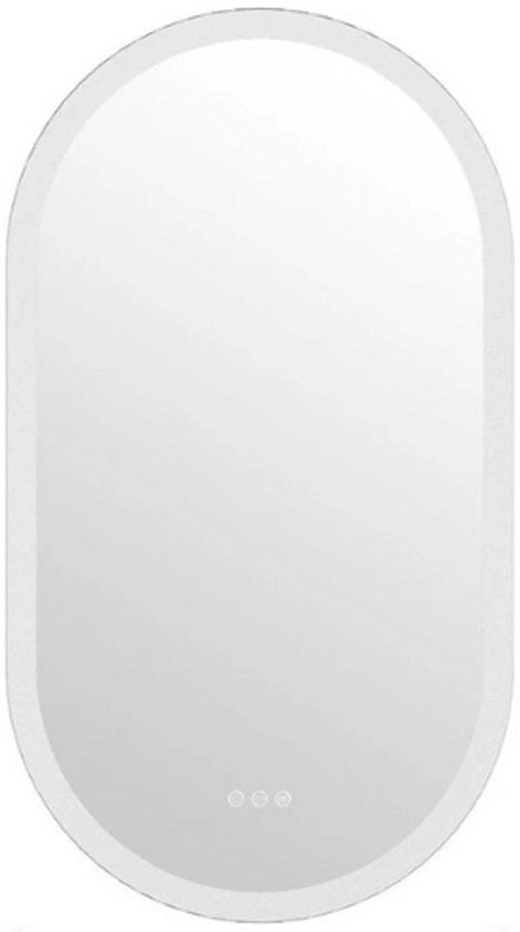 Specchio Bagno con Illuminazione LED - Regolabile - 3 Colori - Specchio Bagno Ovale - Anti Condensato - 81x51 cm - Bianco