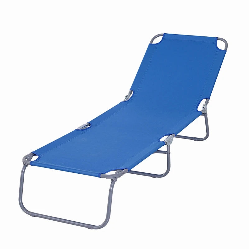 LETTINO PIEGHEVOLE BLU - 186x55x24 CM