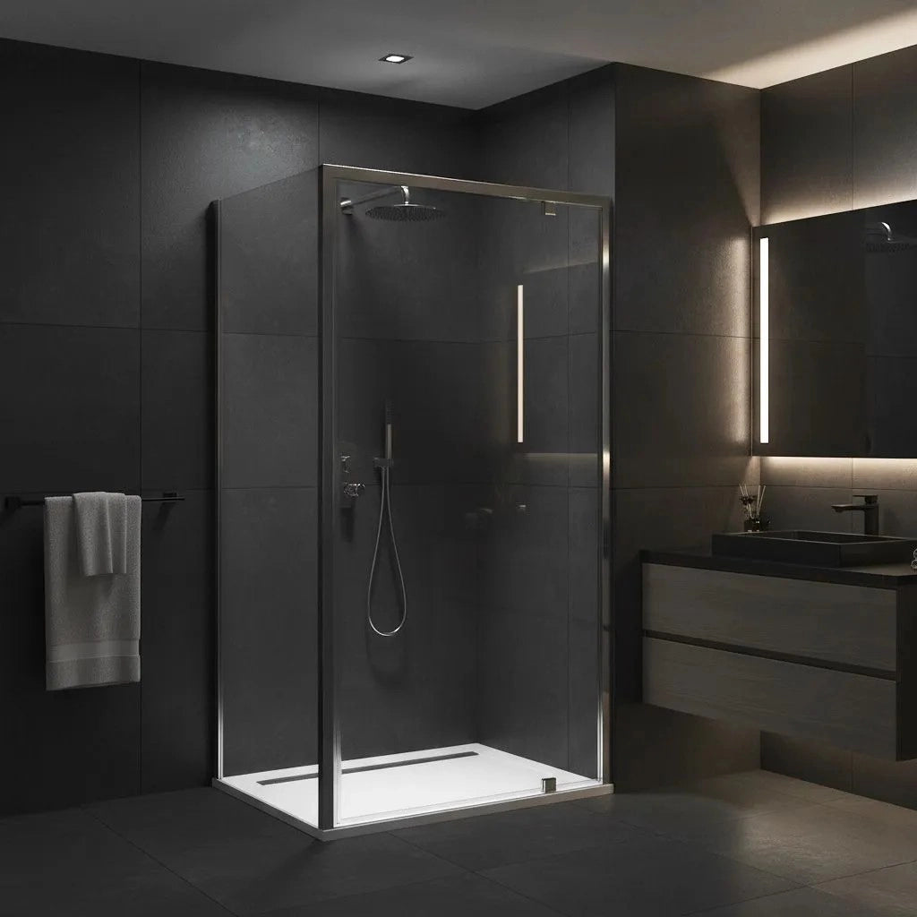 Cabina Doccia Rea Primo Swing 80x70 Chrome