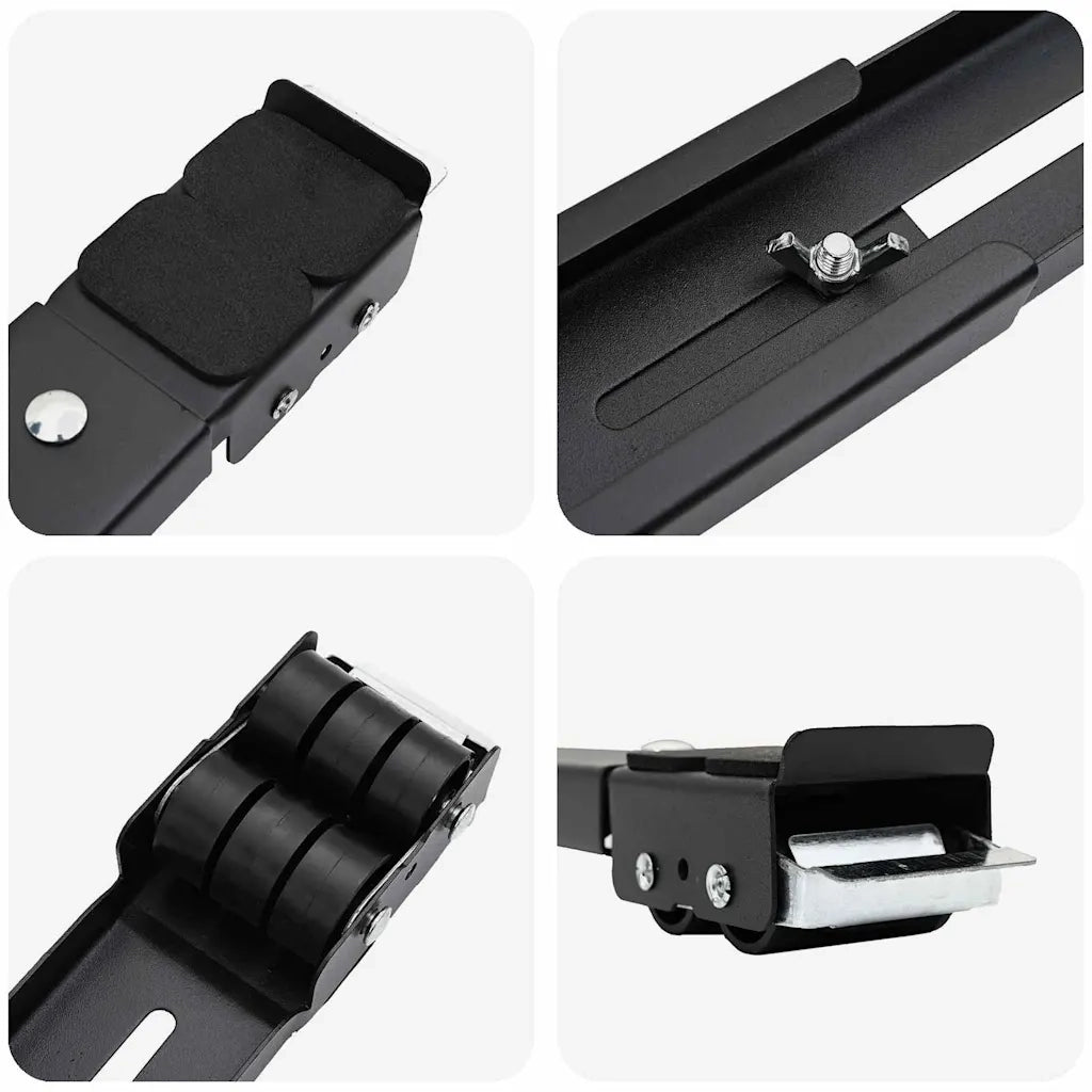 Base per lavatrice 2 pcs Nero 72 x 5 x 4,5 cm 42009955
