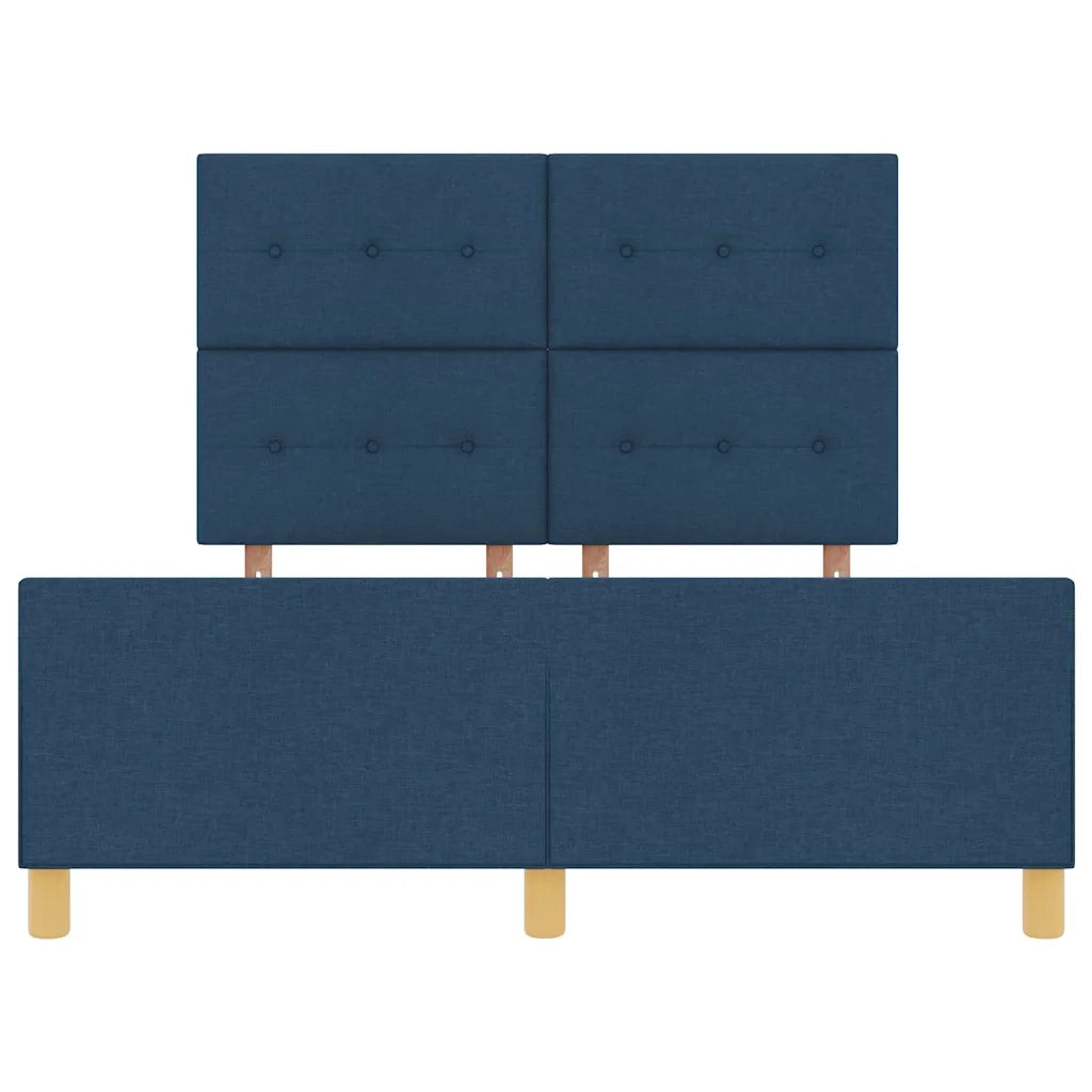 Struttura del letto con testiera Blu 160 x 200 cm Tessuto 3344745