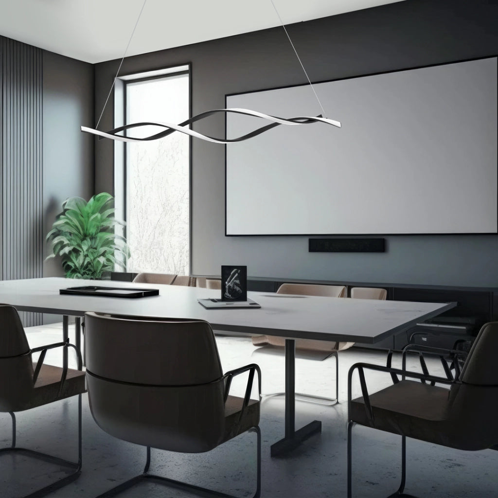 Lampada a sospensione moderna nera Grant LED 38W Milagro