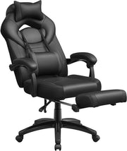 Bureaustoel per gaming - Bureaustoel per adulti - Bureaustoel regolabile e comoda - Nero