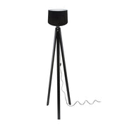 Lampada da terra treppiede nero con paralume nero DECONE3566