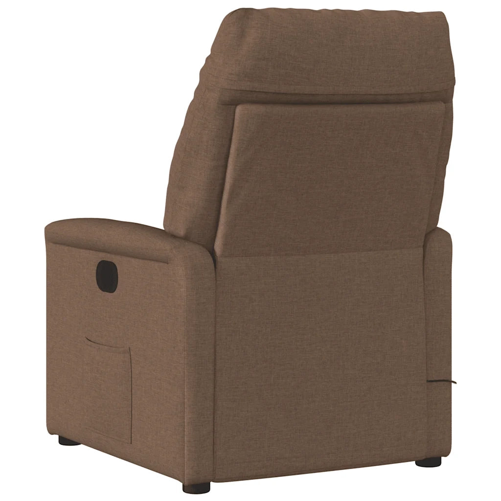 Poltrona Reclinabile in Tessuto Marrone 4015546