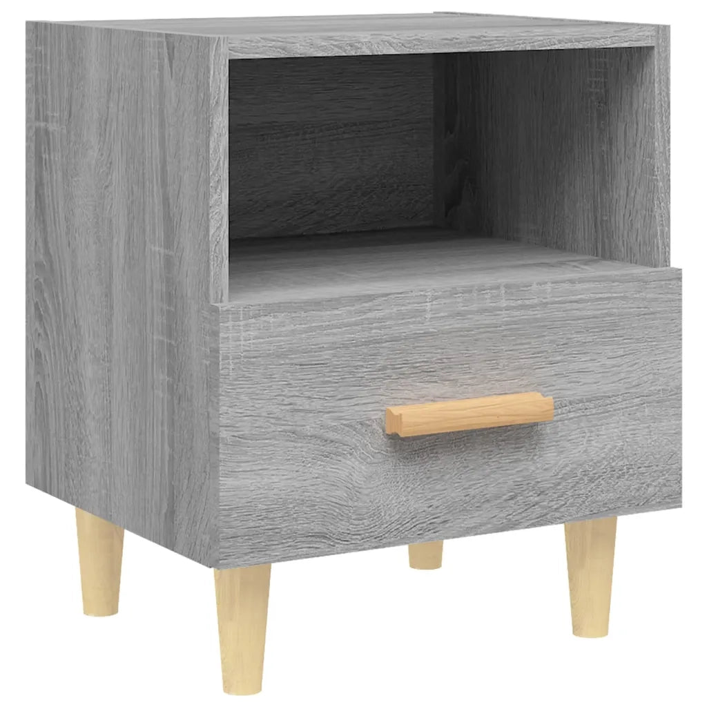 Comodino Grigio Sonoma 40x35x47 cm 817299