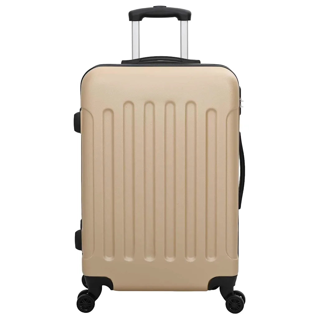 Valigia con blocco 3 pcs Champagne 50 x 31 x 78 cm Plastica ABS 42006257