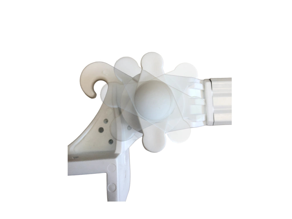 Braccetti per Tende da Sole in Alluminio 50 cm Coppia Kit con Ganci Vari Colori