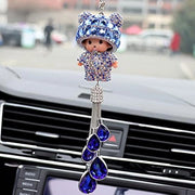 Specchio retrovisore decorativo per auto con diamanti in cristallo