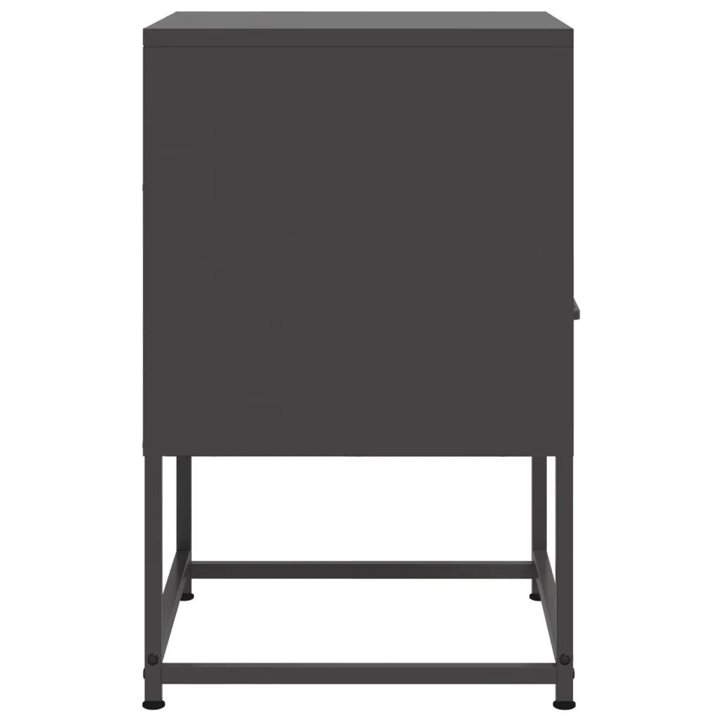 Comodini 2 pz Neri 36x39x60,5 cm in Acciaio 846555