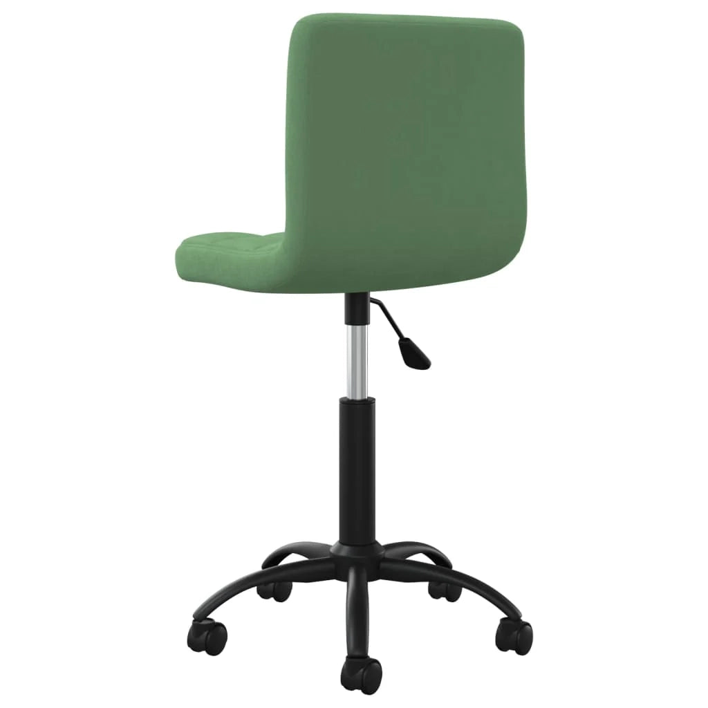 Sedia girevole da ufficio/studio velluto verde scuro 02_0024187