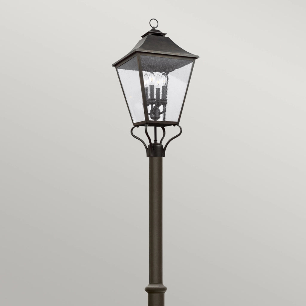 Lanterna giardino retro Galena 4xE14 40W bronzo Feiss