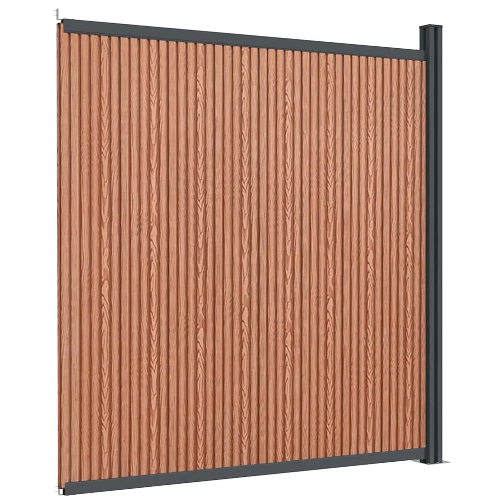 Pannello di Recinzione Marrone 173x186 cm in WPC 4003982