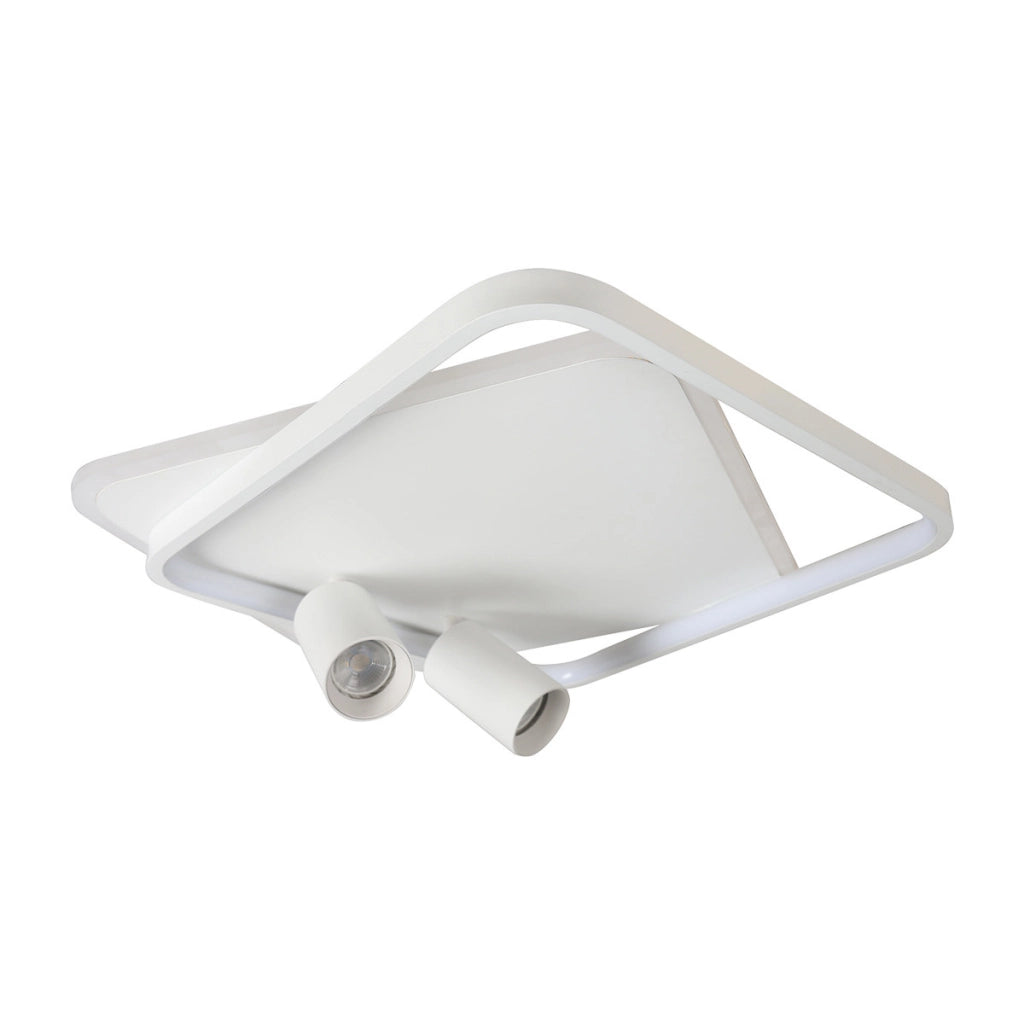 Plafoniera quadrata bianca Parma LED CCT 36W 2xGU10