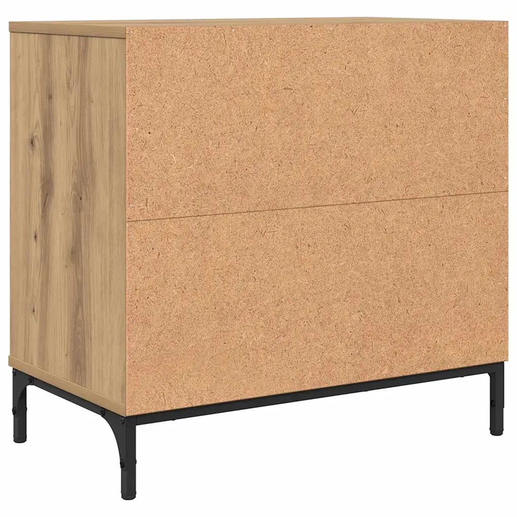 Comodino rovere artigianale 63.5 x 36 x 61 cm Legno multistrato 883473