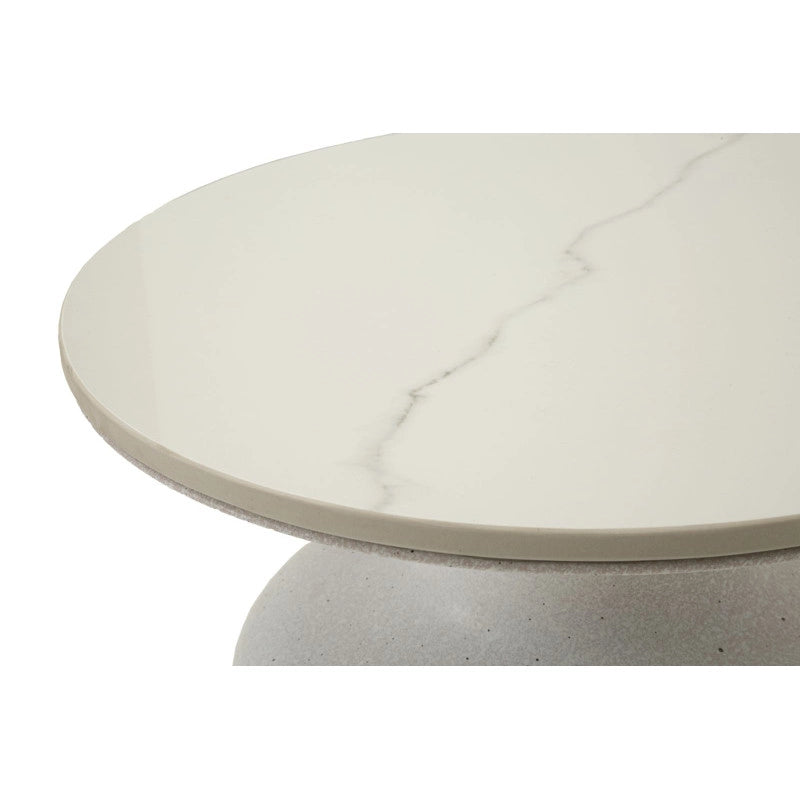 Tavolinetto White Fush cm ø 40x47