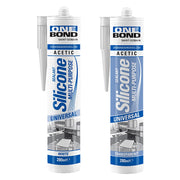 SILICONE ACETICO MULTIUSO trasparente ml 280- 12 pezzi  - ONEBOND